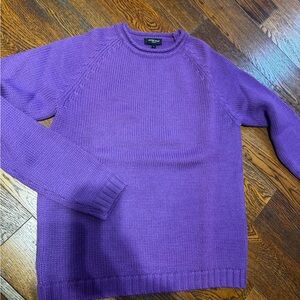 Bruuns Bazaar purple men’s Pullover wool Cozy Luxury Winter Gift for Him size L